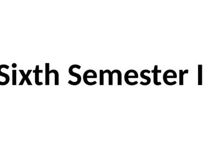 Diploma Sixth Semester Internship Revision (2021 Scheme) Click here for more details....